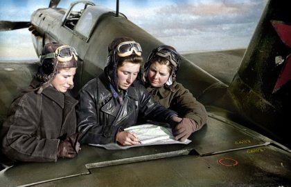SOVIET WOMEN FIGHTER PILOTS, AVIATION HISTORY, WW2