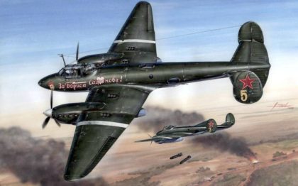 PE-2, WW2, BOMBER, WARPLANES