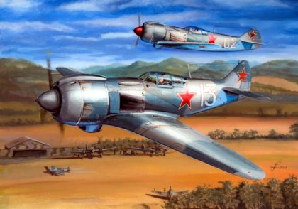 LA-5, WW2, FIGHTER, WARPLANES